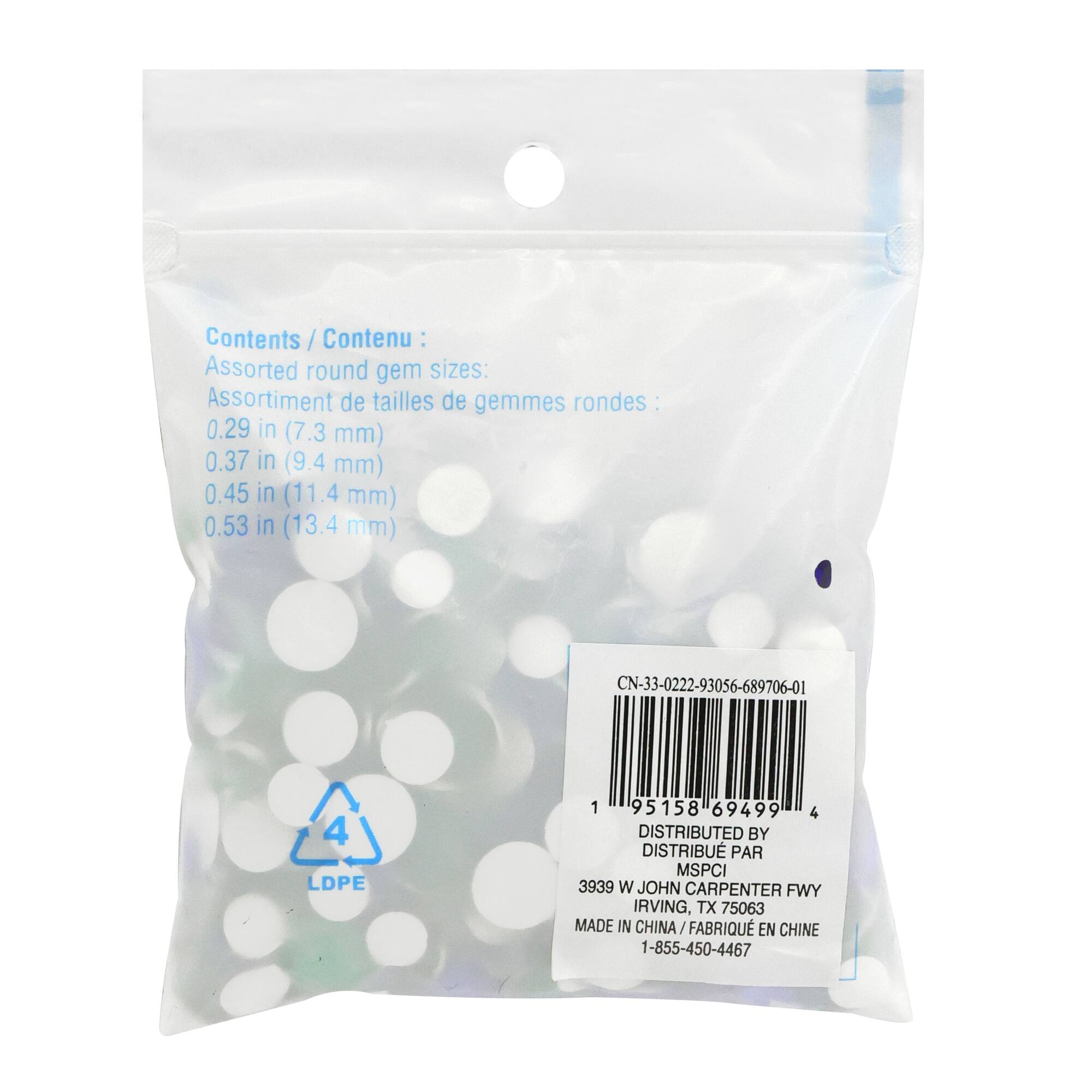 Green & Blue Round Mix Gems by Creatology™